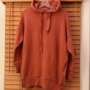 Aerie Rust Oversized Hoodie with Drawstring